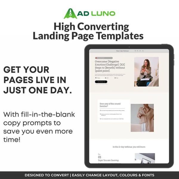 35+ High Converting Landing Page Templates - Image 4