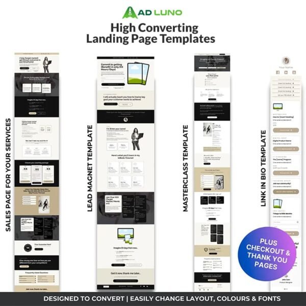 35+ High Converting Landing Page Templates - Image 3